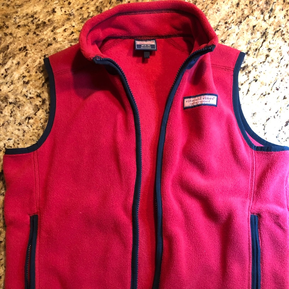 Vineyard Vines Girls Fleece Vest - Size 10-12